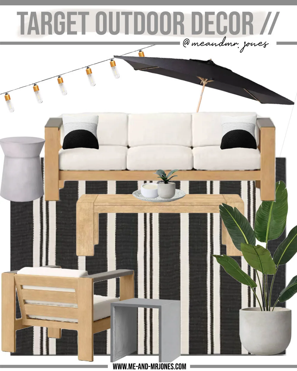 Black patio cheap furniture target